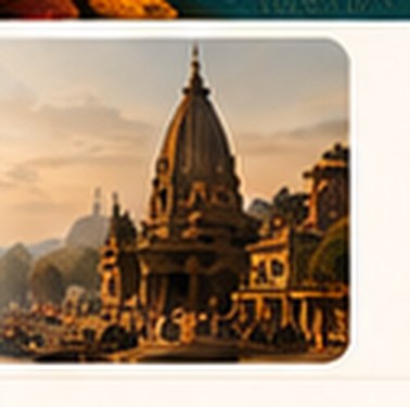A temple on the ghats